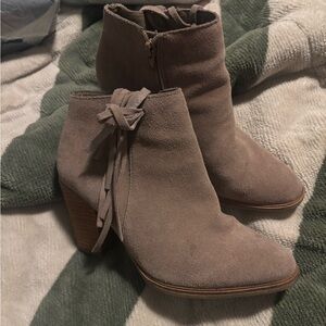 DV by Dolce Vita Taupe Ankle Booties